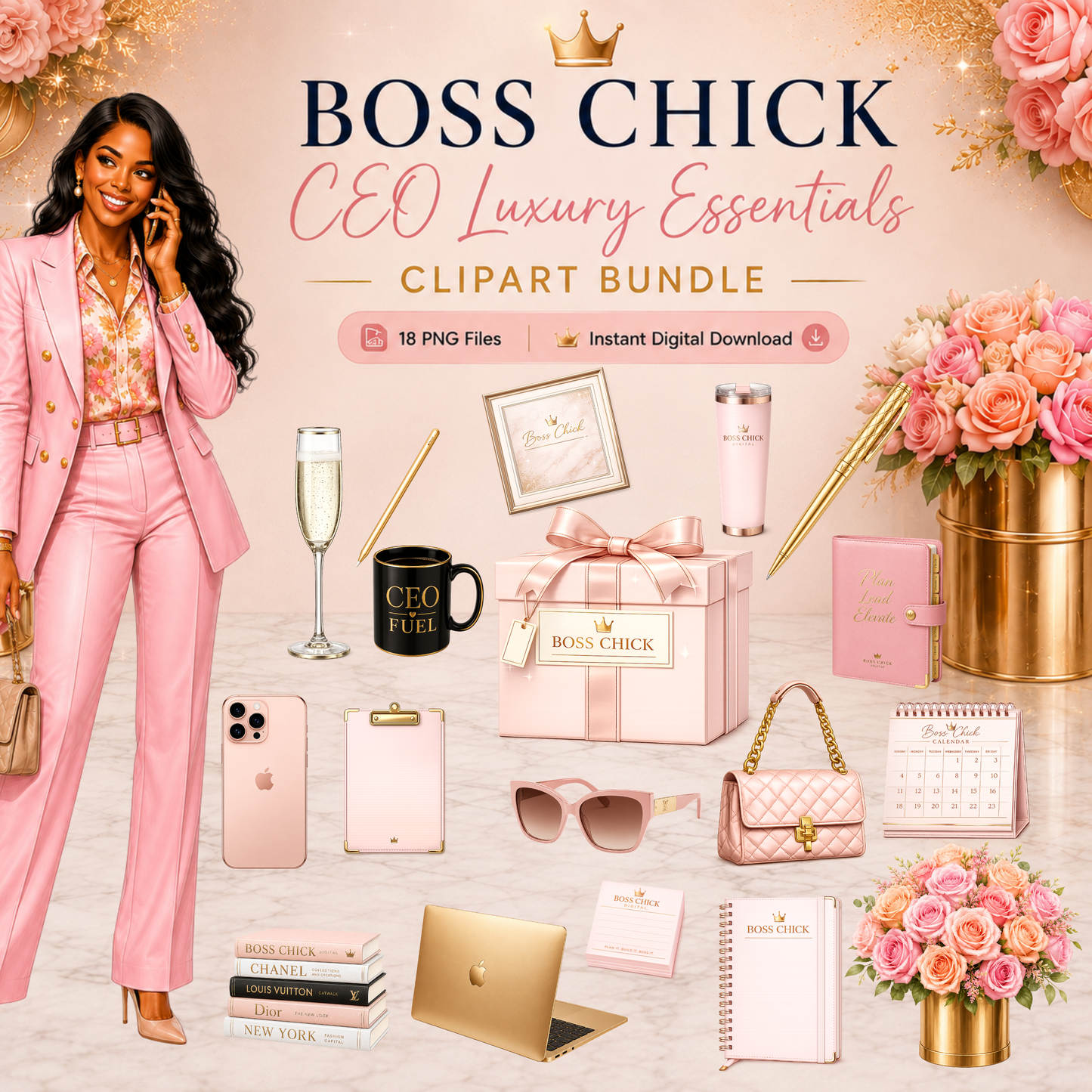 CEO Luxury Essentials | Premium PNG Clipart Collection