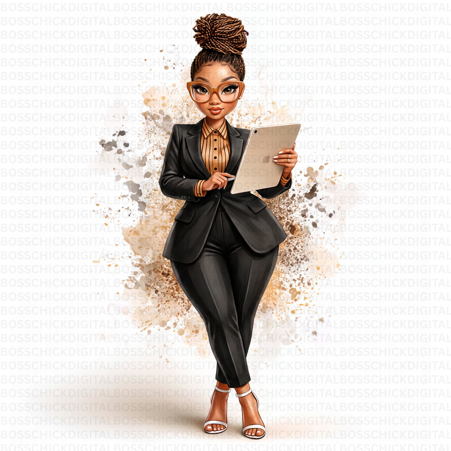 Boss Babe Quirky PNG Collection | 20 Quirky Black Woman PNG Bundle | Cute Boss Babe Clipart | African American Business Woman Digital Art | Planner Girl PNG | Commercial Use