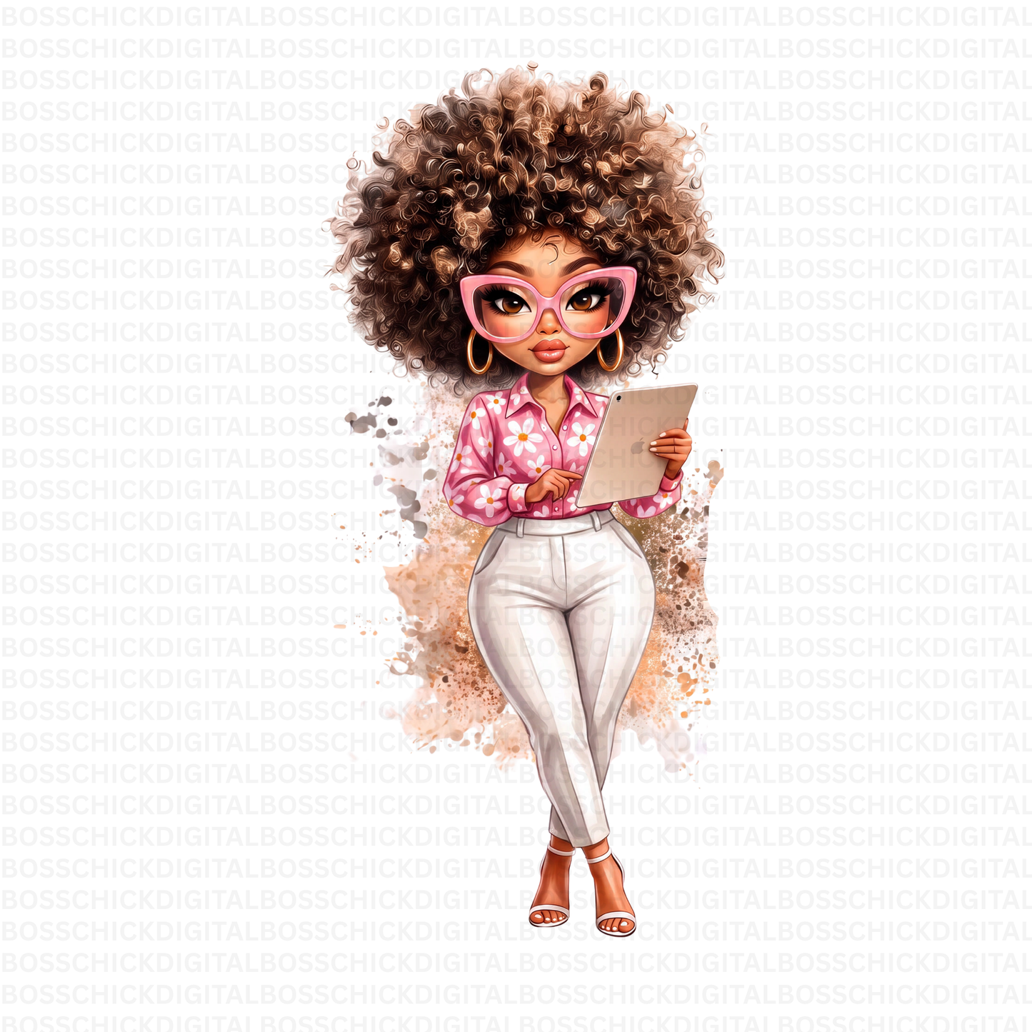 Boss Babe Quirky PNG Collection | 20 Quirky Black Woman PNG Bundle | Cute Boss Babe Clipart | African American Business Woman Digital Art | Planner Girl PNG | Commercial Use