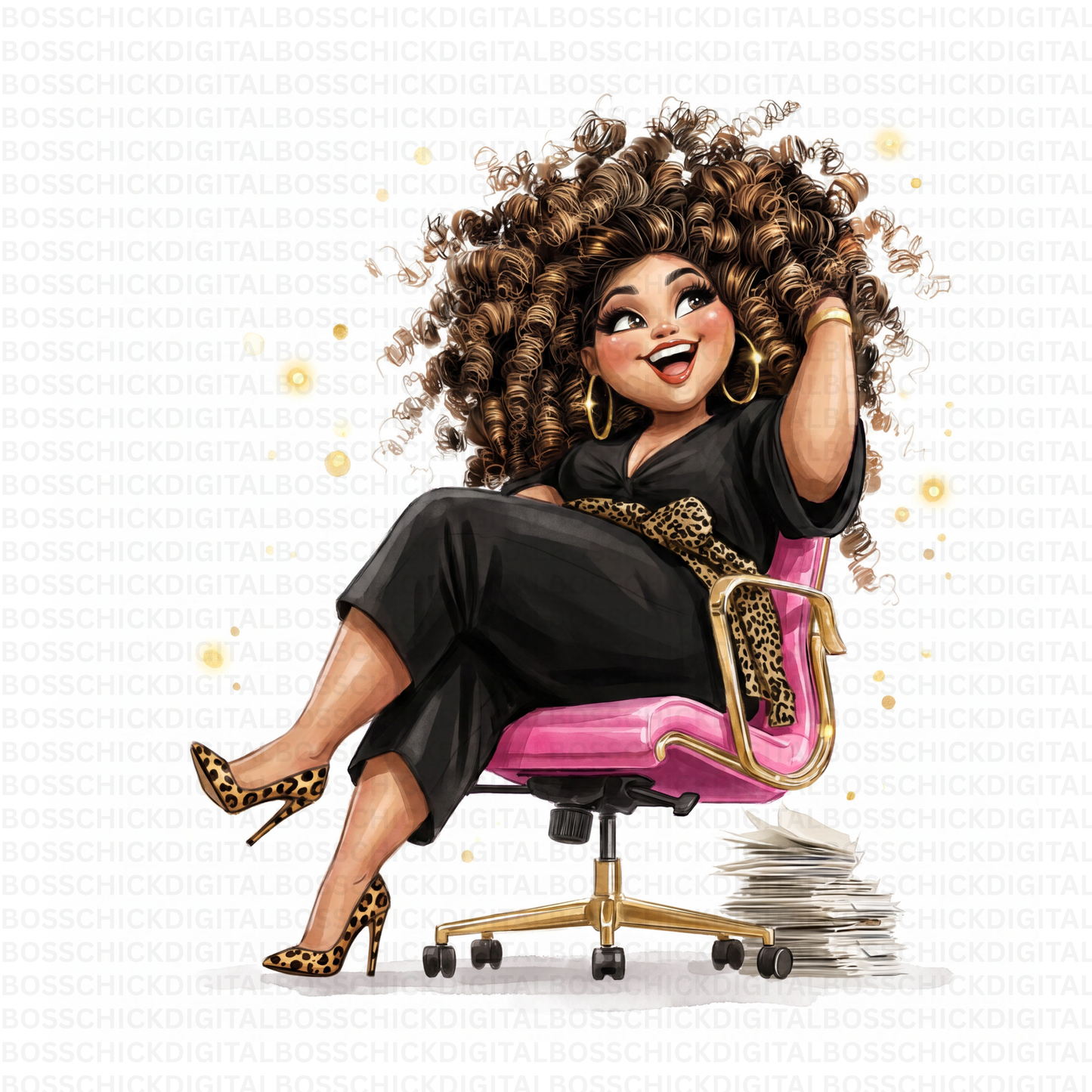 Boss Babe Quirky PNG Collection | 20 Quirky Black Woman PNG Bundle | Cute Boss Babe Clipart | African American Business Woman Digital Art | Planner Girl PNG | Commercial Use