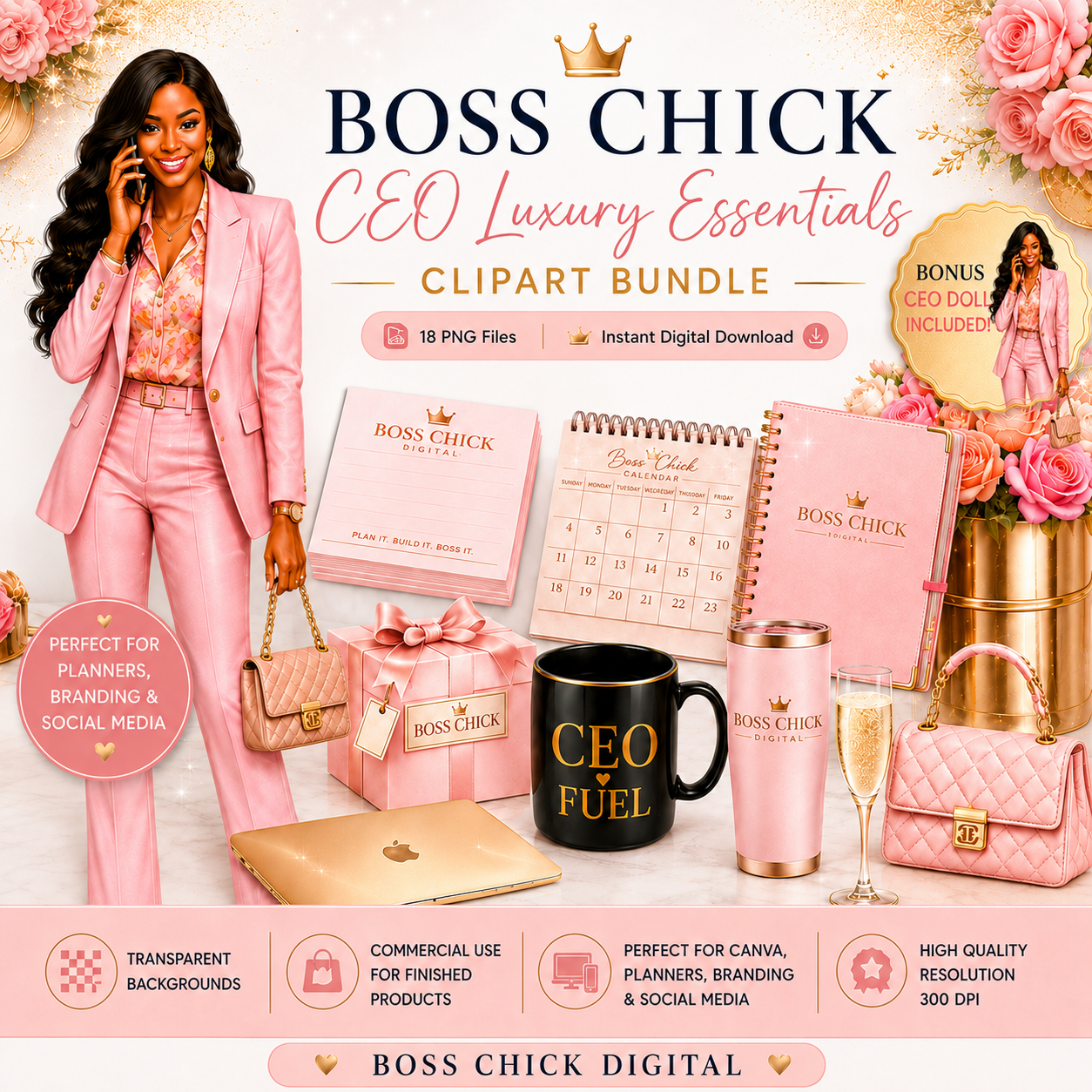 CEO Luxury Essentials | Premium PNG Clipart Collection